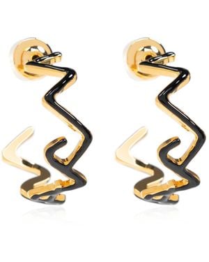 Marni Earrings With Logo - Metallic