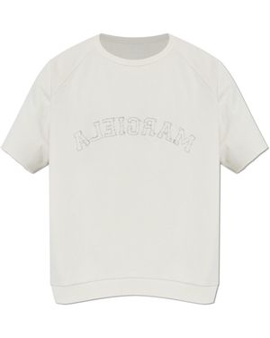Maison Margiela Sweatshirt With Logo - White