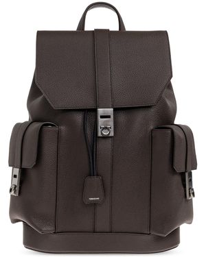 Ferragamo Leather Backpack - Black