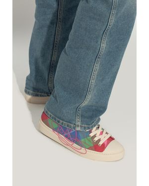 Vivienne Westwood Multicolor Plaid Low-Top Sneakers