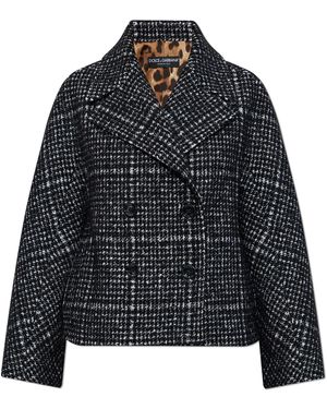 Dolce & Gabbana Short Coat - Black