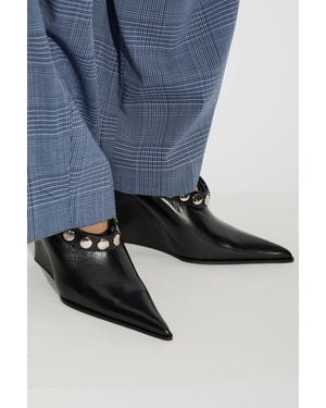 IRO Wedge Heel Shoes "Fauve" - Blue