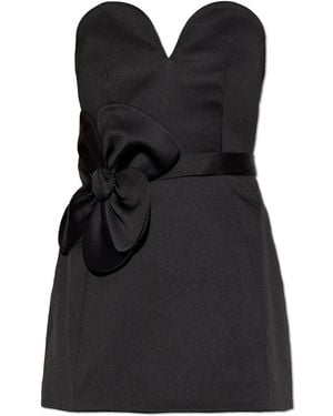 Marc Jacobs Short Dress With A Side Slit - Black