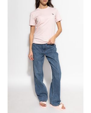 Paul Smith T-Shirt With Logo - Blue