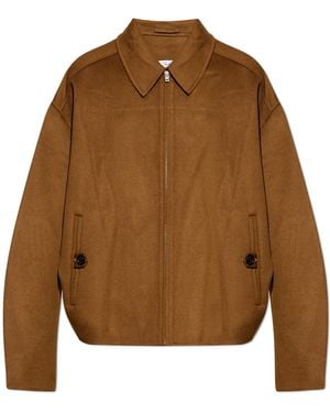 Acne Studios Wool Jacket With Collar - Brown
