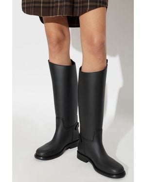 Burberry 'Cavalier' Rubber Boots - Black