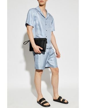 Ferragamo Silk Shorts - Blue