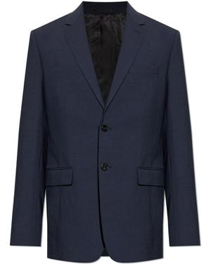 Theory Blazer With Open Lapels - Blue
