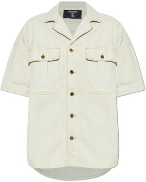 Balmain Denim Shirt - White