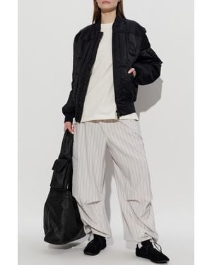 Y-3 Striped Pattern Pants - Blue