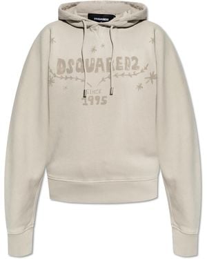 DSquared² Sweatshirt With Logo - Natural
