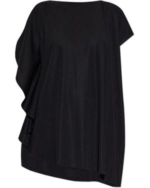 Pleats Please Issey Miyake Oversized Top - Black