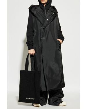 Rick Owens Rick Owens Long Hooded Vest - Black