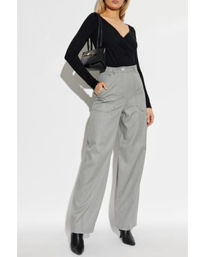 Max Mara Creased Pants "Abetaia" - Gray