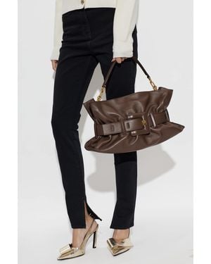 Balmain 'Anthem Medium' Leather Bag - Black