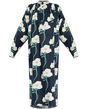KENZO Floral Motif Dress - White
