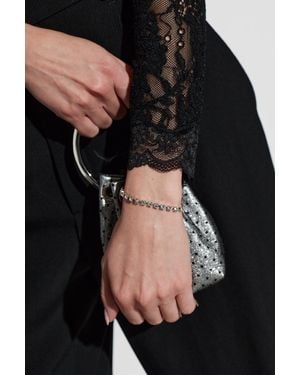 Jimmy Choo Shimmering Crystal Tennis Bracelet - Black