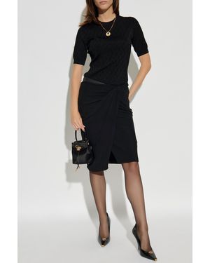 Versace Top With Z Logo - Black
