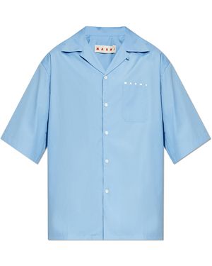 Marni Shirt With Logo - Blue