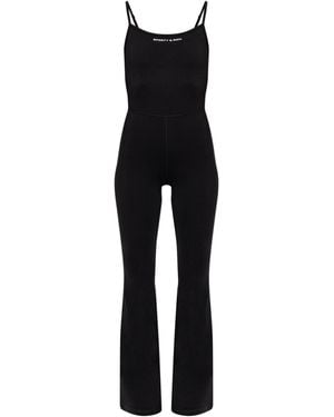 Sporty & Rich Jumpsuit From The 'The Essentials' Collection - Black