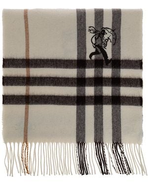 Burberry Cashmere Scarf - Natural