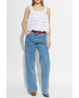 LoveShackFancy Top 'Sully' - Blue