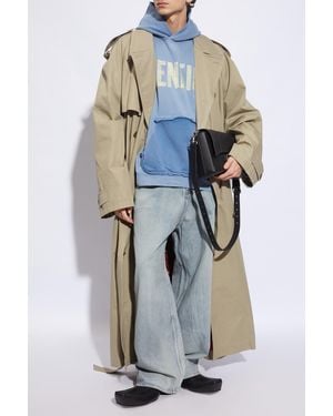 Balenciaga Oversize Trench Coat - Gray