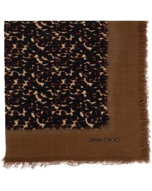 Jimmy Choo Logo Scarf - Black