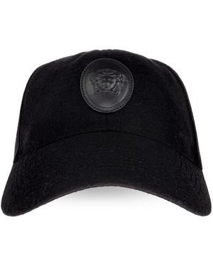 Versace Wool Baseball Cap - Black