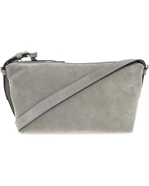 Moschino Suede Shoulder Bag - Grey