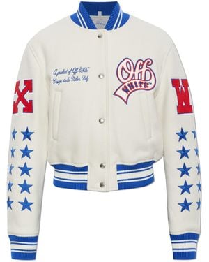 Off-White c/o Virgil Abloh "Bomber" Jacket - Blue