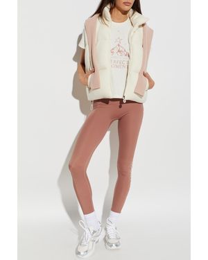 Perfect Moment Quilted Vest With A Stand-Up Collar - Natural