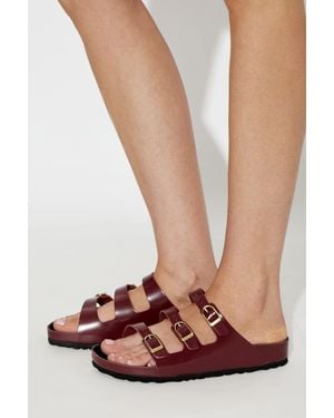 Birkenstock 'Florida Fresh' Slides - Red