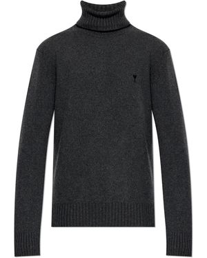 Ami Paris Cashmere Turtleneck - Black