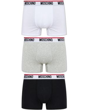 Moschino Three-Pack Of Boxers - White