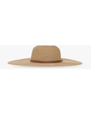 Melissa Odabash Wide Brim Hat With Strap - Natural