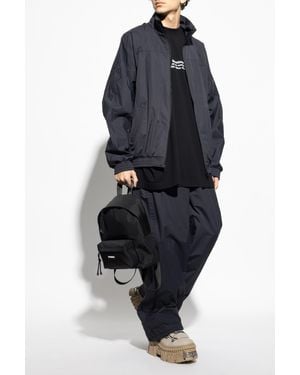 Vetements Pants With Logo - Blue
