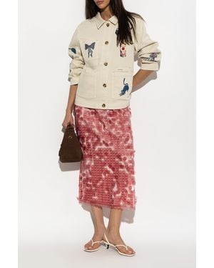 Munthe "Braulia" Denim Jacket - White