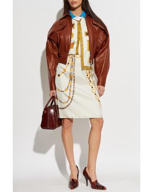 Versace Silk Skirt 'The Lover' - Natural