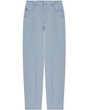 Giorgio Armani Silk Trousers - Blue