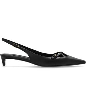 Dolce & Gabbana Leather High Heels - White