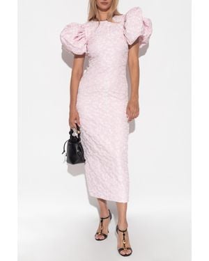 ROTATE BIRGER CHRISTENSEN Floral Motif Dress - Pink