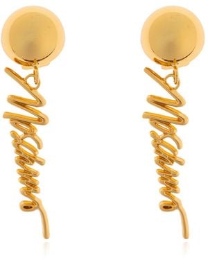 Moschino Logo Clips - Metallic