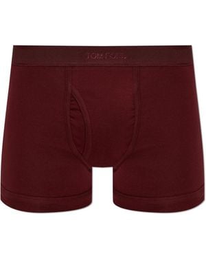 Tom Ford Logo Boxer Briefs - Red