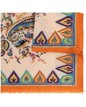 Etro Patterned Scarf - Pink