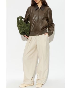 Bottega Veneta Leather Jacket - Green