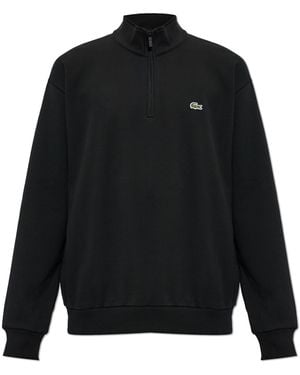 Lacoste Sweatshirt With Logo Patch - Black