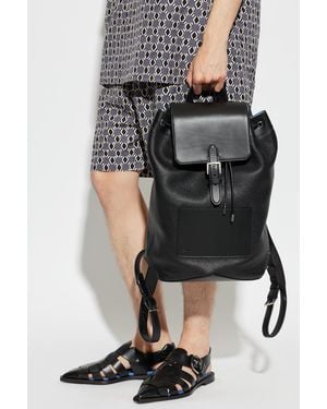Lanvin Leather Backpack 'Zaino' - Black