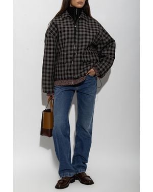 Marni Oversized Checked Jacket - Black