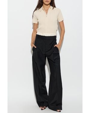 Rohe Wool Pleated Pants - Blue